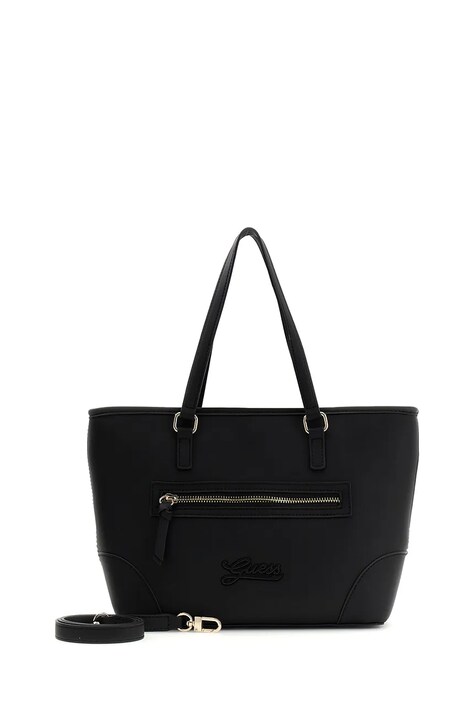 Guess torebka shopper dziecięca z imitacji skóry czarna J6YZ14 W2535