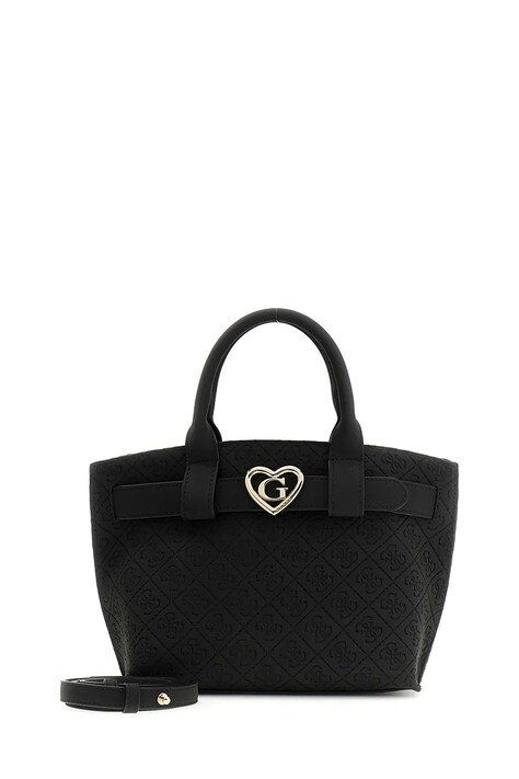 Guess torebka tote dziecięca z imitacji skóry czarna J6YZ09 W2514