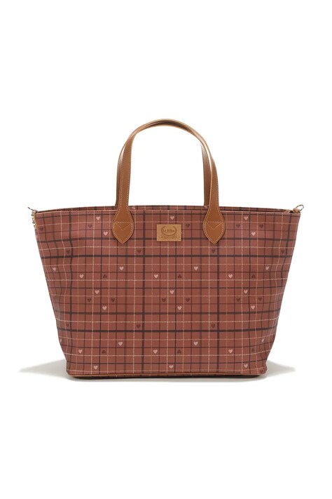 La Millou Shopper torba MOO MEADOW PLAID narančasta 157362