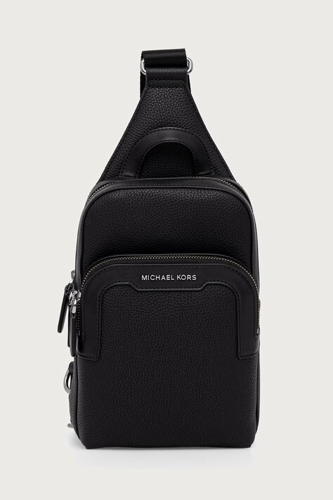 Michael Kors Saszetka męska skórzana HUDSON czarna 33F6LHDC8L