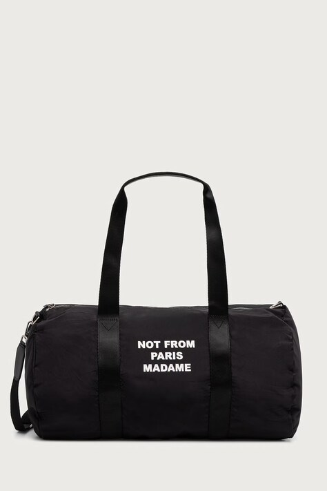 Drôle de Monsieur Torba męska Slogan Gym czarna M-AC213-NY003
