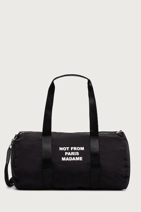 Drôle de Monsieur Torba męska Slogan Gym czarna M-AC213-NY003