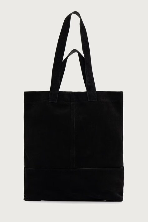 AllSaints Torba męska zamszowa CASSIUS N/S TOTE czarna M094XF