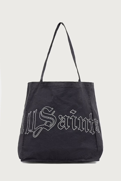 AllSaints torba materiałowa męska bawełniana DECENT LRG TOTE czarna M086XF
