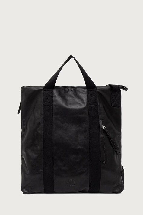 AllSaints Torba męska skórzana KIT LEATHER BACKPACK czarna M062XF