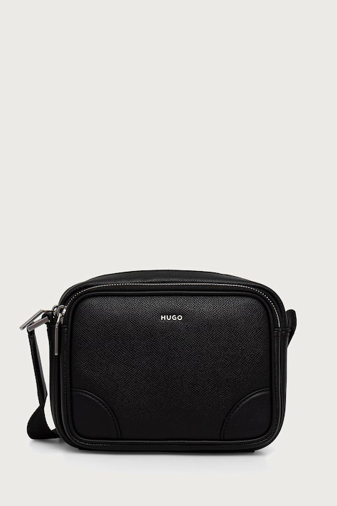 HUGO Saszetka męska skórzana GO-BAG EW czarna 50573483