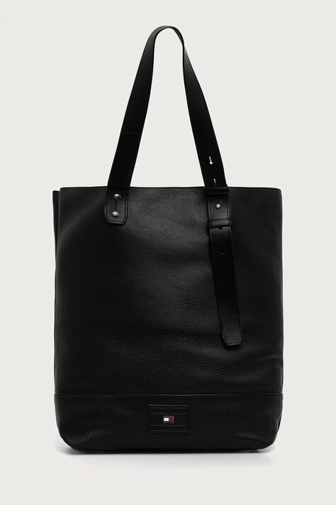 Tommy Hilfiger Torba męska skórzana czarna AM0AM14998