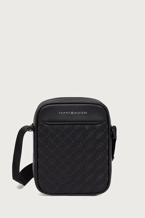 Tommy Hilfiger Φάκελος ανδρικός από απομίμηση δέρματος μαύρος AM0AM14844