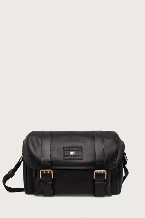 Tommy Hilfiger Listonoszka męska skórzana czarna AM0AM14693