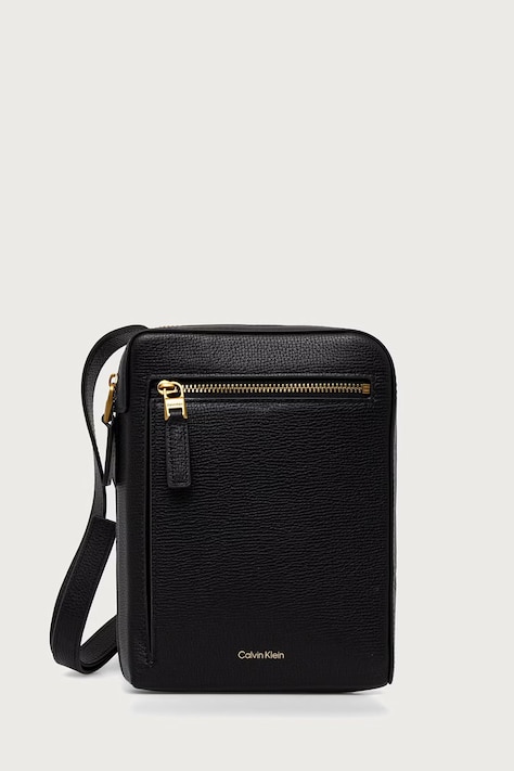 Calvin Klein Kabelka pánska kožená čierna LV04D1287G