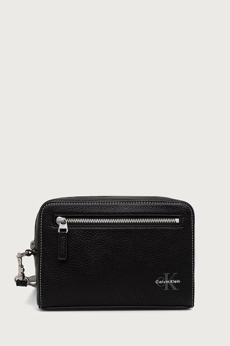 Calvin Klein bustina da uomo in similpelle nera LV04D1271G