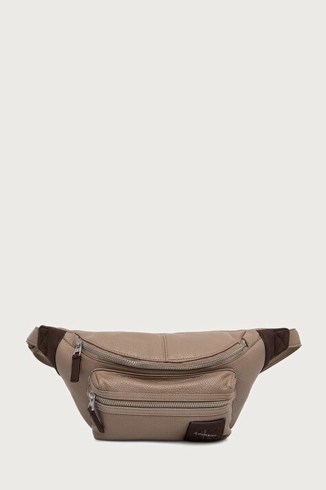 Calvin Klein nerka męska z imitacji skóry beżowa LV04D3513G