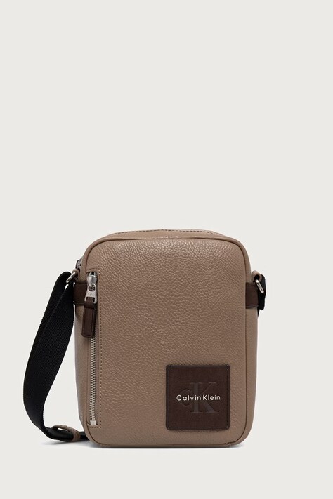 Calvin Klein Mala torba za muškarce od imitacije kože bež LV04D3624G