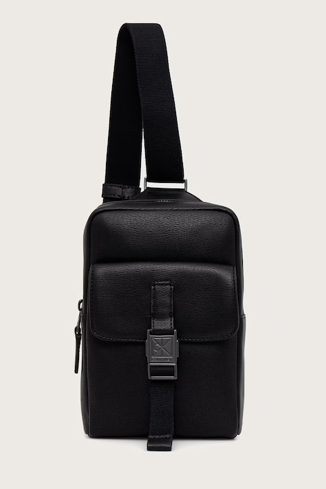 Calvin Klein geantă mică pentru bărbați neagră LV04D3507G