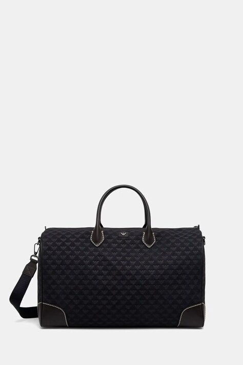 Emporio Armani torba podróżna męska skórzana granatowa EM002131 AF29023
