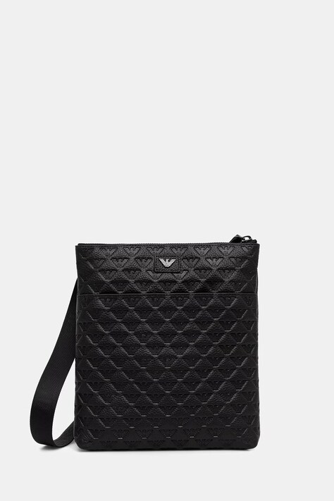 Emporio Armani saszetka męska skórzana czarna EM001688 AF14774