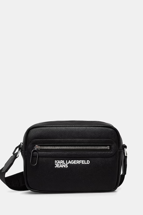 Karl Lagerfeld Jeans saszetka męska z imitacji skóry czarna B3M30220