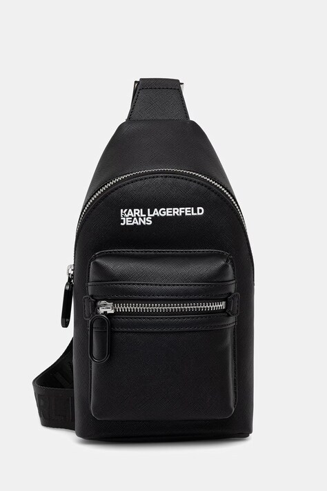 Karl Lagerfeld Jeans saszetka męska z imitacji skóry czarna B3M30219