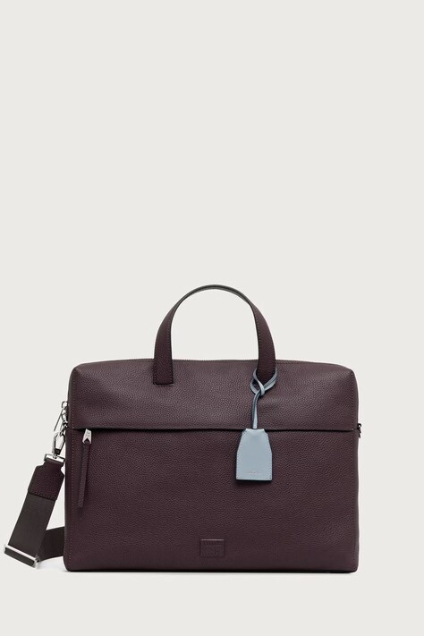 Paul Smith Torba na laptopa męska skórzana bordowa M1A-8337-WCLEAN