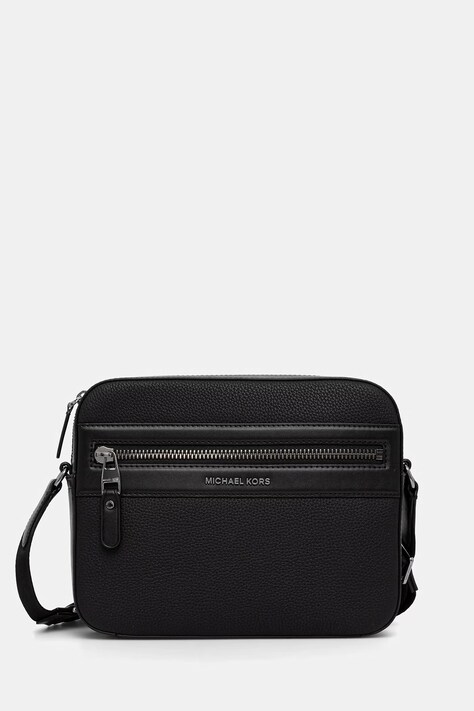 Michael Kors saszetka męska z imitacji skóry czarna 33T6LJSM1X