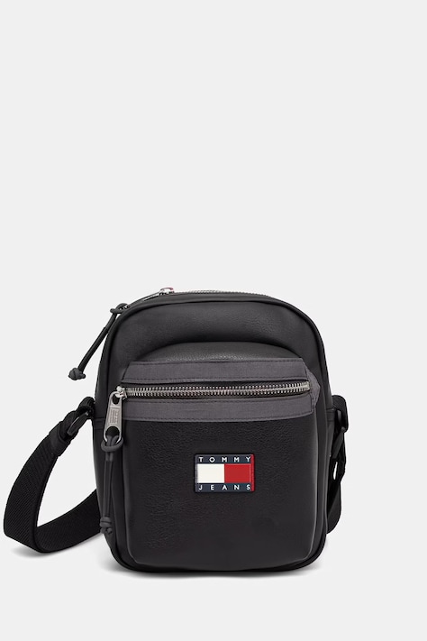 Tommy Jeans saszetka męska z imitacji skóry czarna AM0AM14334