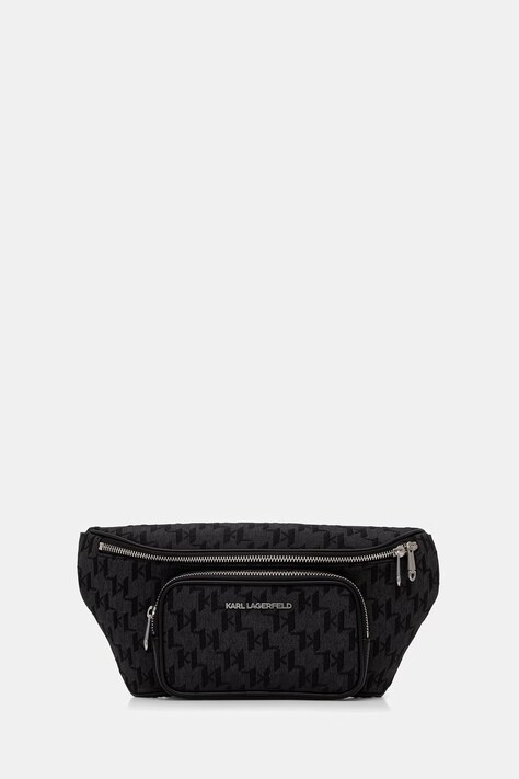 Karl Lagerfeld torba oko struka za muškarce K/MONOGRAM crna B3M30250