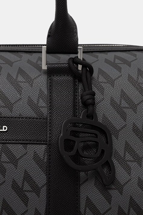 Karl Lagerfeld дорожня сумка чоловіча зі штучної шкіри K/IKON — AW26-TOMZU6, чорний — фото 4