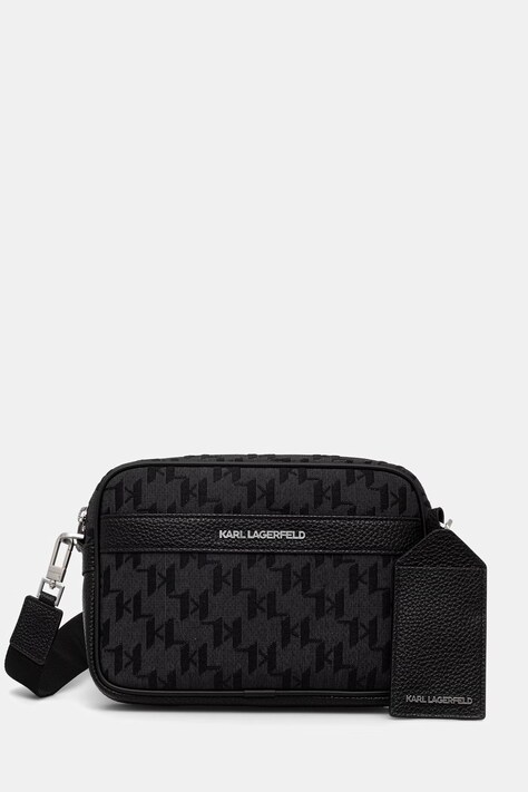 Karl Lagerfeld mala torba za muškarce K/MONOGRAM crna B3M30249