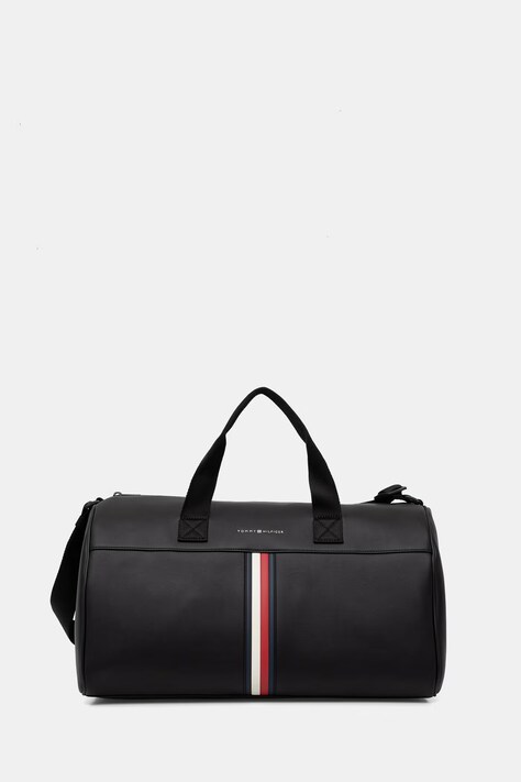 Tommy Hilfiger cestovní taška pánská z imitace kůže černá AM0AM14519