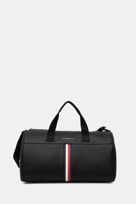 Tommy Hilfiger cestovní taška pánská z imitace kůže černá AM0AM14519