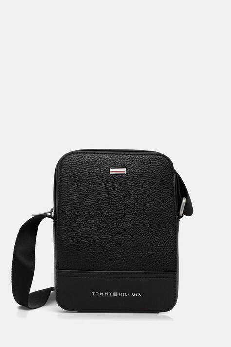 Tommy Hilfiger saszetka męska z imitacji skóry czarna AM0AM14433