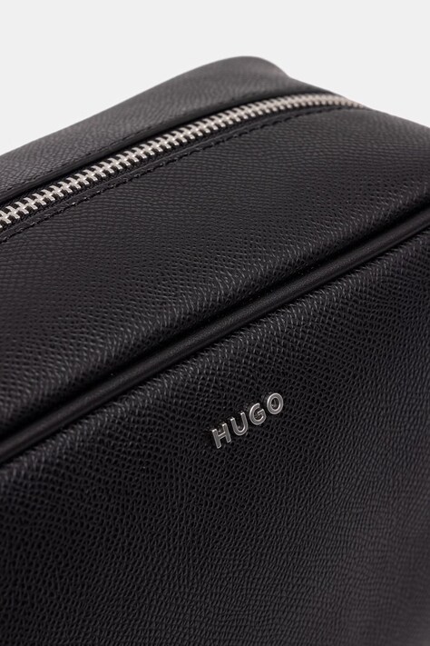 HUGO дорожня косметичка чоловіча зі штучної шкіри GO-BAG WASHBAG — AW26-TOMZWF, чорний — фото 3