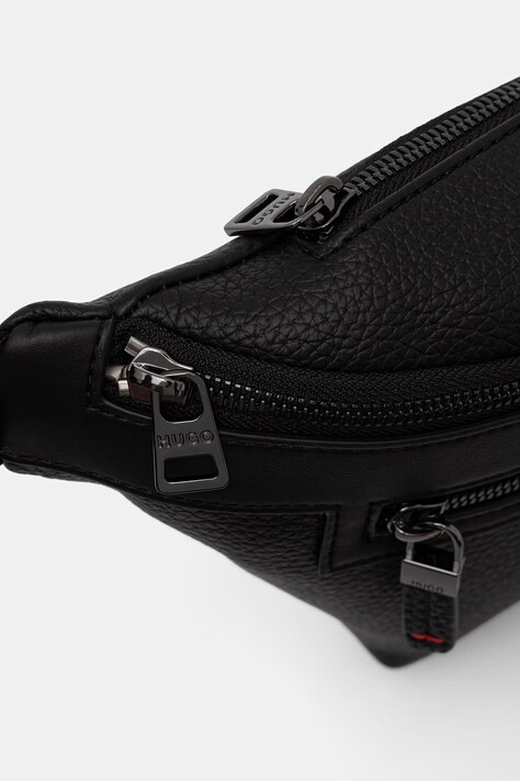 HUGO бананка чоловіча HUKE_BUMBAG — AW26-TOMZWL, чорний — фото 4