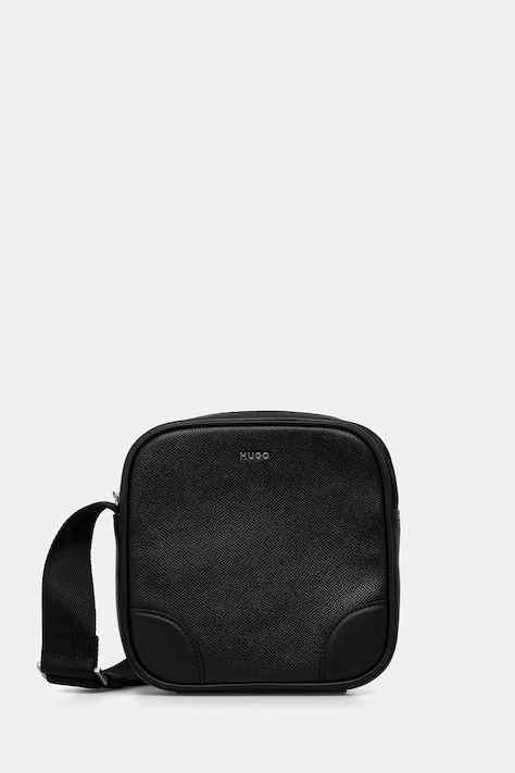 HUGO vrecko pánske kožené GO-BAG NS čierne 50568270