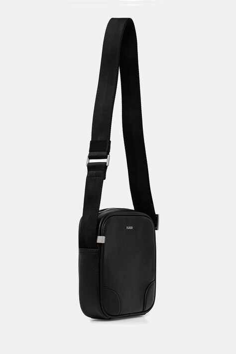HUGO сумка чоловіча шкіряна GO-BAG NS — AW26-TOMZWU, чорний — фото 2