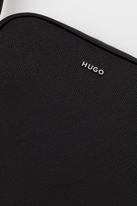HUGO сумка чоловіча шкіряна GO-BAG NS — AW26-TOMZWU, чорний — фото 4