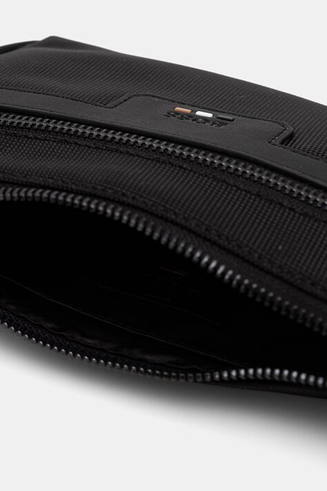 BOSS бананка чоловіча Ray_N_Flat Bumbag — AW26-TOMZYK, чорний — фото 4