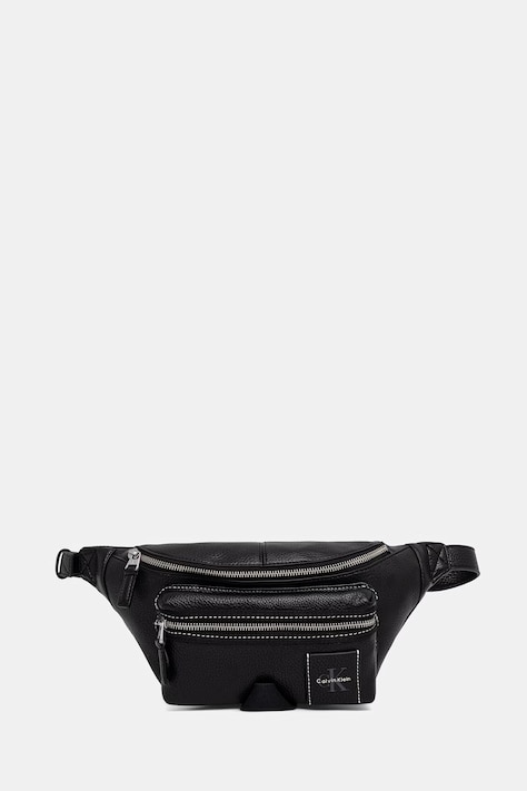 Calvin Klein ledvinka pánská z imitace kůže černá LV04D3427G