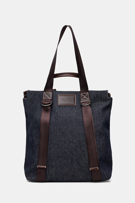 Guess torba męska jeansowa OSLO granatowa HMOSDE P6312