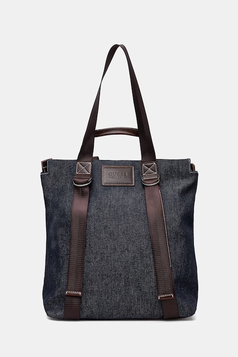 Guess torba męska jeansowa OSLO granatowa HMOSDE P6312