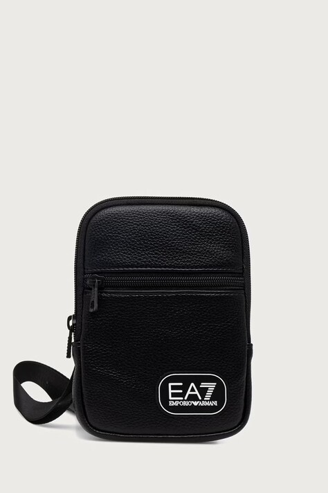 EA7 Emporio Armani saszetka męska z imitacji skóry czarna AF29345.7X000391