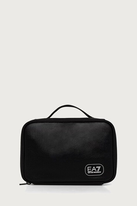 EA7 Emporio Armani kosmetyczka męska z imitacji skóry czarna AF29345.7X000756