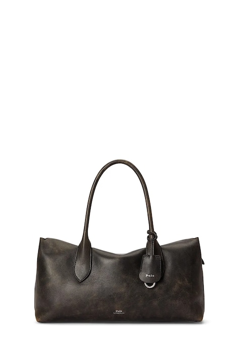 Polo Ralph Lauren torebka shopper niemowlęca skórzana czarna 428P14289001