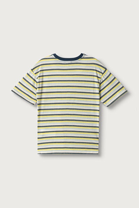 United Colors of Benetton T-shirt dziecięcy z bawełną niebieski 3YQUC10SZ