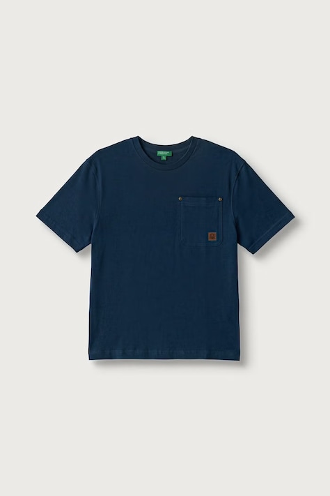 United Colors of Benetton T-shirt dziecięcy bawełniany granatowy 3I1XC10ST