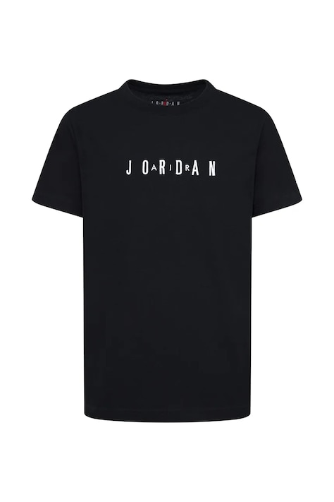 Jordan T-shirt dziecięcy z bawełną czarny 95D634