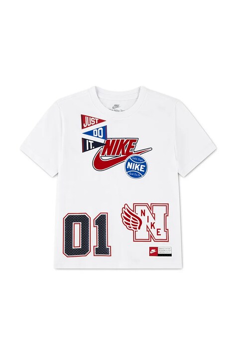 Nike T-shirt παιδικό με βαμβάκι λευκό 86P293