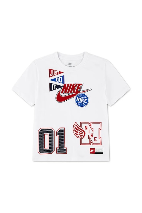 Nike Tricou pentru copii cu bumbac alb 86P293