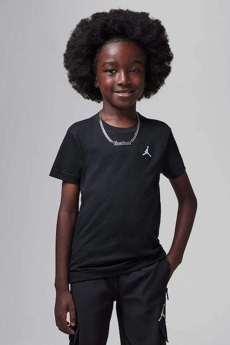 Jordan T-shirt παιδικό με βαμβάκι μαύρο 85D266