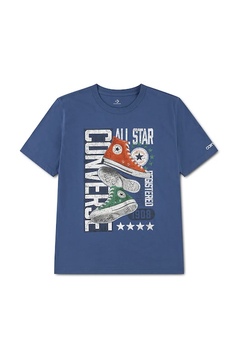 Converse Тениска за деца от памук синя 9CJ886